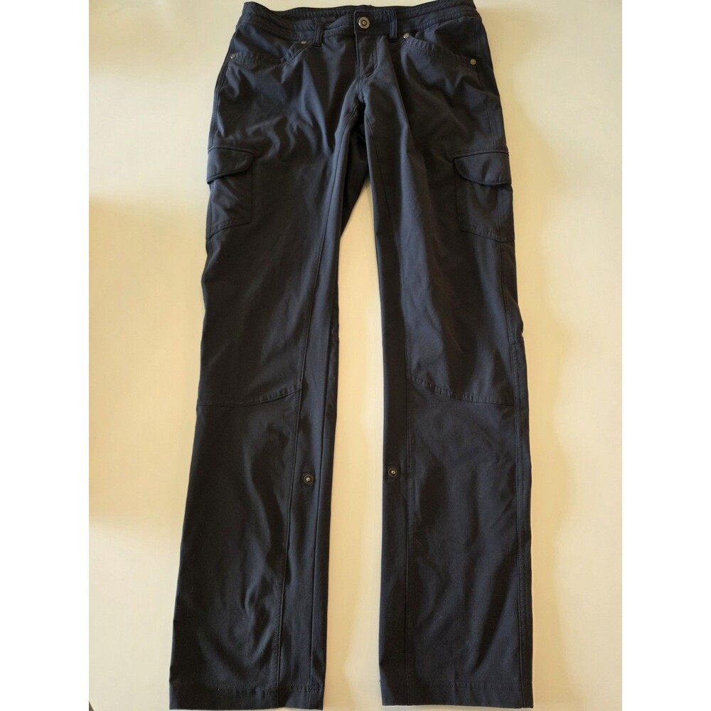 KUHL Women's Freeflex Roll-Up Cargo Pants Charcoal size 8 Long Hiking Outdoors
